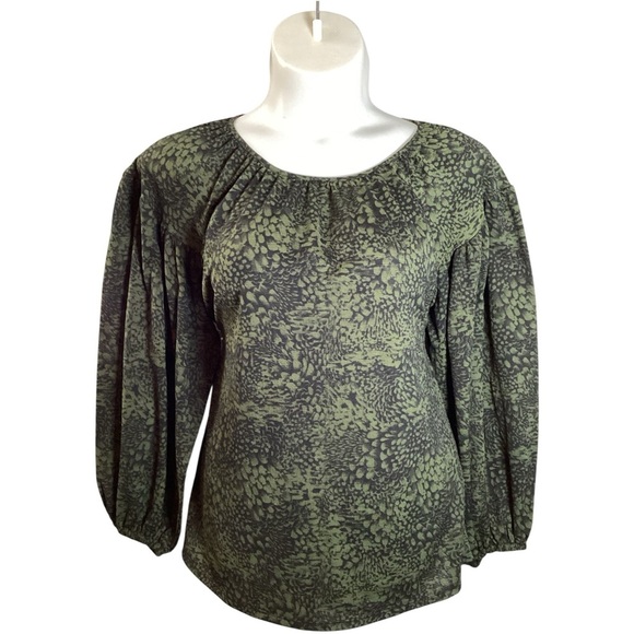 Ava & Viv Green Textured Blouse, Stretch, Plus Size 2X - Picture 1 of 6